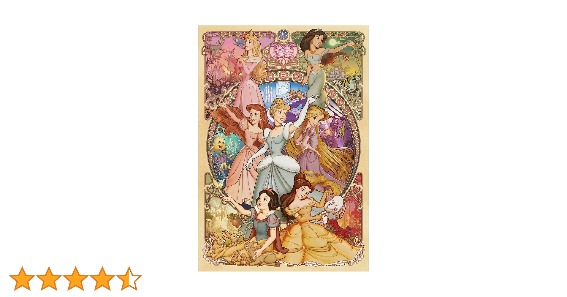 ディズニー プリンセス パズル　1000 ステンドアート ジグソーパズル 1000ピース「ディズニー